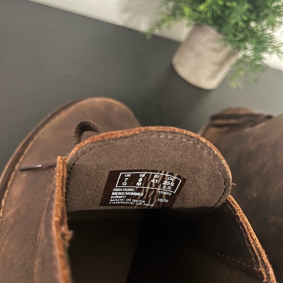 Dark Brown Leather Chukka Boots - Size 8 - Clark’s - Picture 3 of 3